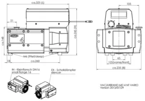 普兰德VACUUBRANDMD MD 4 VARIO select VARIO变频隔膜泵
